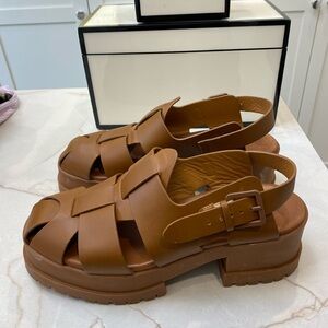 Robert Clergerie leather sandals size 38.5
